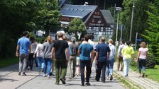 Ankommen am Hotel Lindenhof in Holzhau
