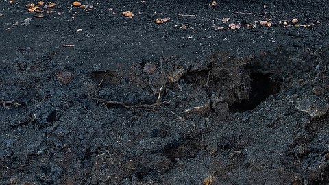 Charcoal kiln floor