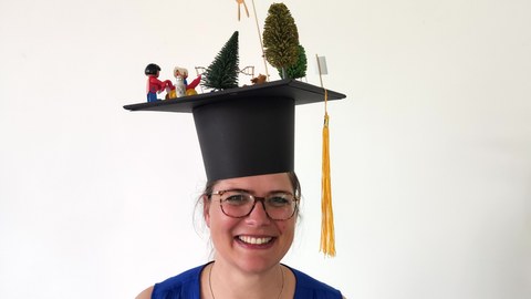 Katharina with doctor hat