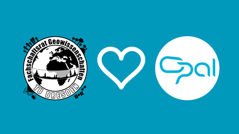 FSR-Logo, dann ein Herz und das OPAL-Logo
