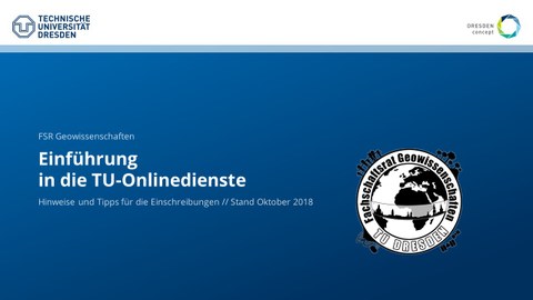 Titelfolie Einführung Onlinedienste 2018