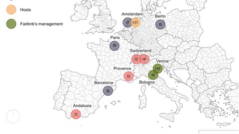 Karte mit den untersuchten Stakeholdern