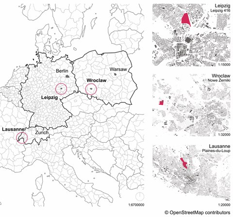 Fallstudien Leipzig, Lausanne und Wroclaw im Vergleich.