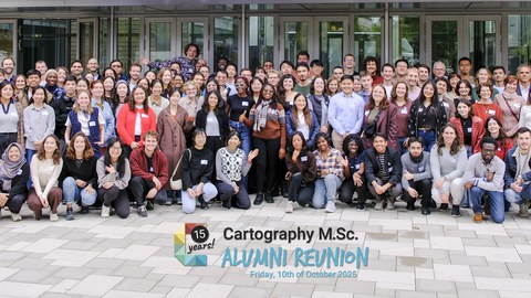 Alumni-Treffen zum 15-jährigen Jubiläum des MSc Cartography
