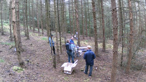 Arbeit an der Feuerwetterstation