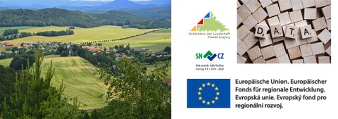 Landschaftsbild Sächsische Schweiz, Projektlogo, Logo Fördermittelgeber