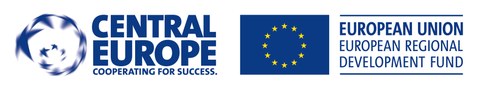CENTRAL EUROPE Programm-Logo und EFRE-Logo kombiniert