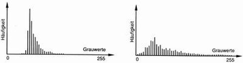 Abb.7-7: Kontrastverbesserung durch Grauwertstreckung (aus Albertz, 1991)