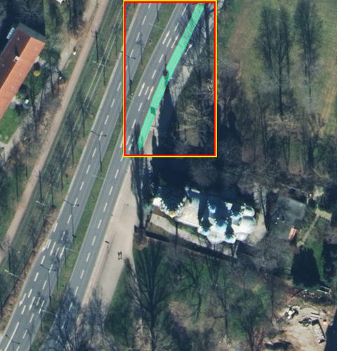 Detektierte Radwege