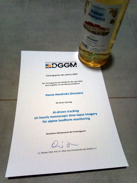DGGM Award to Hanne Hendrickx