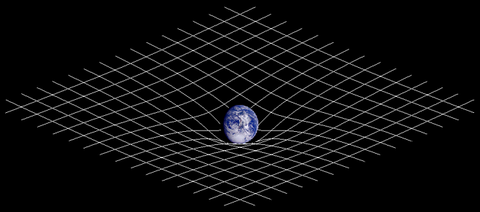 Gekrümmete Raumzeit (Symbolbild)