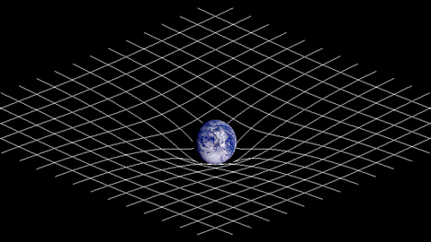 Gekrümmete Raumzeit (Symbolbild)