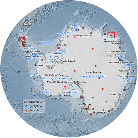 Map of Antarctica