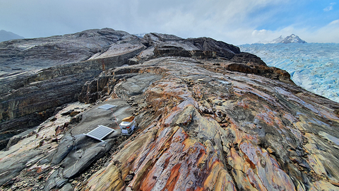 GNSS measurement at Glaciar Grey