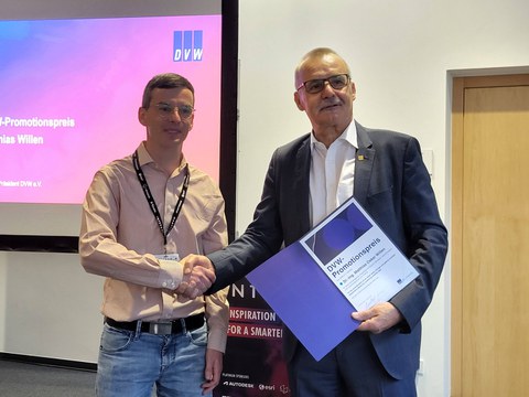 DVW-Promotionspreis an Matthias Willen verliehen