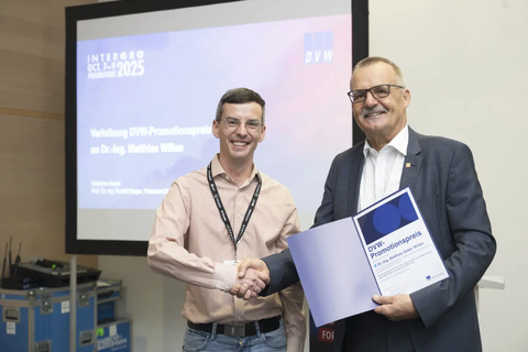 DVW PhD Award conferred to Matthias Willen