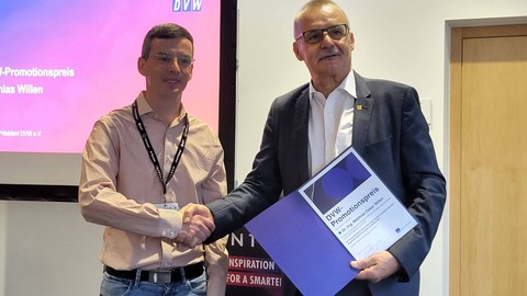 DVW PhD Award conferred to Matthias Willen