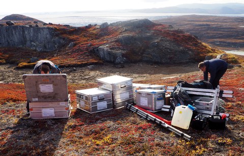 Ausrüstung Feldlager Sondre Isortoq