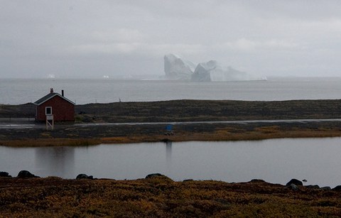 Qeqertarsuaq bei Regen
