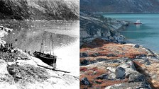 Landungsstelle Qarajaq-Fjord 1892 und 2019
