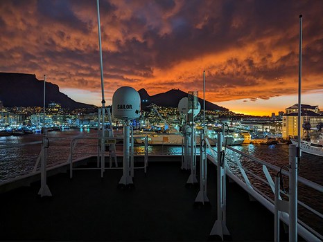 Sonnenuntergang in Kapstadt