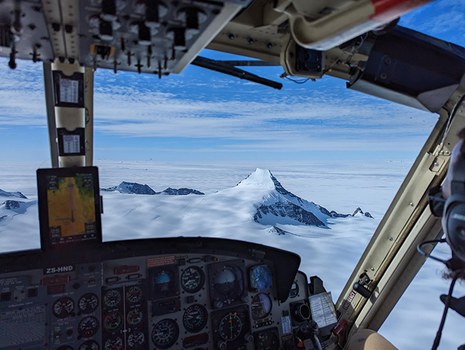 Heliflug im Messgebiet