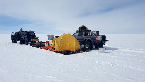 Lager auf dem Inlandeis