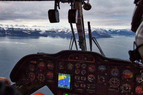 Flug Richtung Küste
