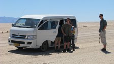 Exkursion mit einem Kleinbus in der Namib