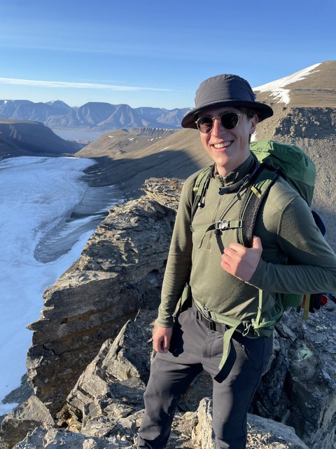 Lennard vor Gletscher