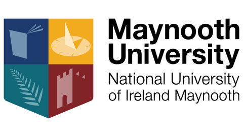 Logo Maynooth University Irland - Schriftzug mit Wappen