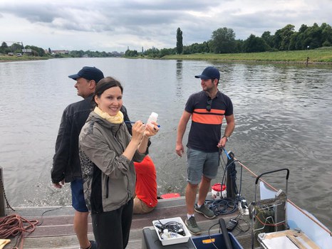 Start Forschungsfahrt DD-Magdeburg, Tag 1, Start in Dresden 2