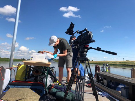 Start Forschungsfahrt DD-Magdeburg, Tag 2, Start in Riesa 2