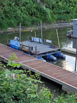  Forschungsfahrt Dresden-Magdeburg, Tag 5, Liegeplatz Magdeburg