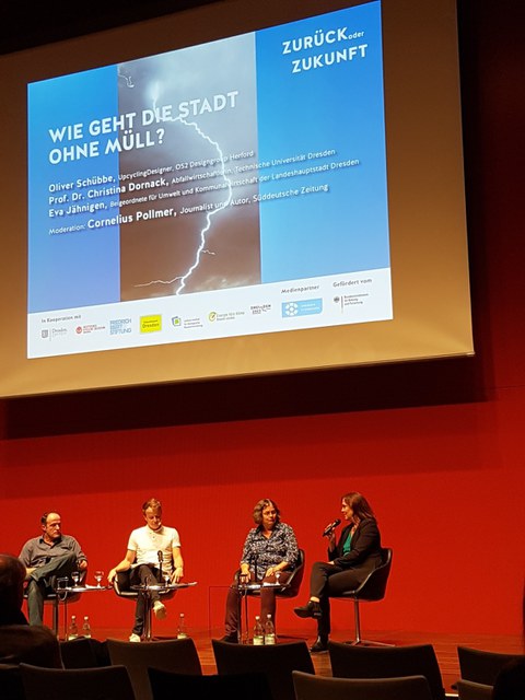 Diskussionsrunde DD zum Thema „Wie geht die Stadt ohne Müll?