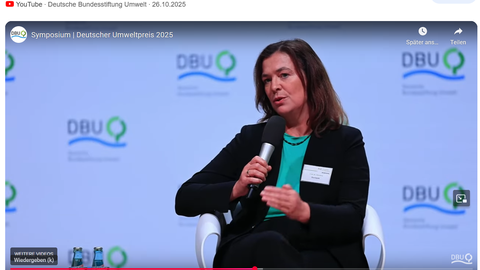 Prof. C. Dornack zur Verleihung des Dt. Umweltpreises 2025