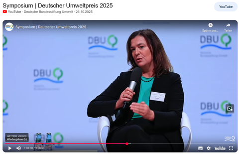 Prof. C. Dornack zur Verleihung des Dt. Umweltpreises 2025