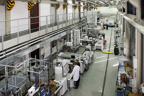 The picture shows the hydro science test hall 