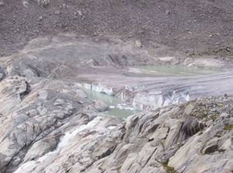 Gletscherzunge des Rhonegletschers
