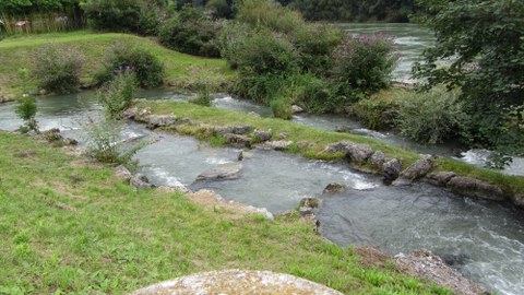 Teil der Fischaufstiegsanlage am Kraftwerk Ruppoldingen