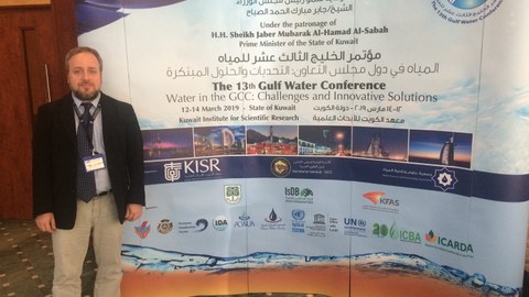 Catalin Stefan at the 13th Gulf Water Conference