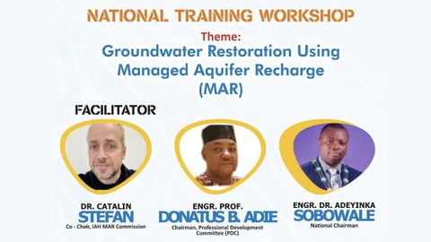 National Training Workshop on Groundwater Restoration using Managed Aquifer Recharge