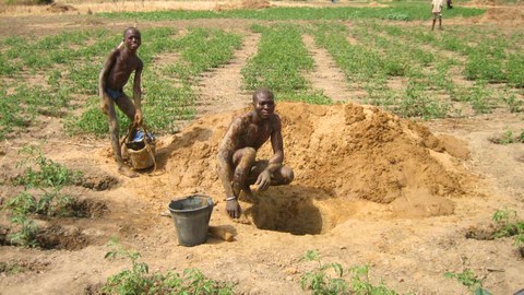 Borehole digging in the Atankwidi Catchment of the White Volta Basin