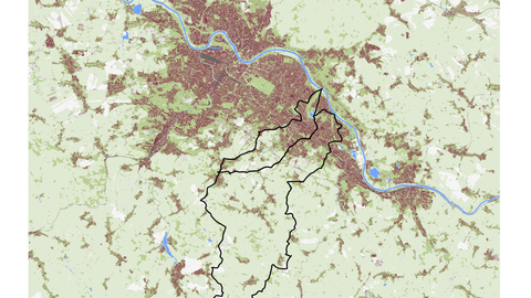 Unsere Untersuchungs-Einzugegebiete: Geberbach (links) & Lockwitzbach (rechts) 