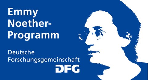 Logo. Emmy Noether Programm. Deutsche Forschungsgesellschaft. DFG.