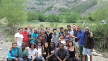 Group picture of field trip to Digne in France.