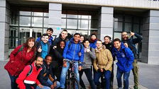 Group picture of GroundwatCh students at IHE Delft in the Netherlands