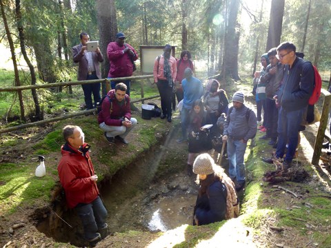 Feldbodenkundliche Übungen im Tharandter Wald