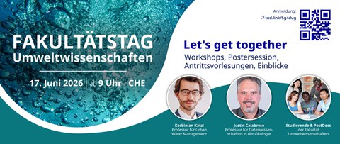 Flyer für den Fakultätstag 2026 der Fakultät Umweltwissenschaften