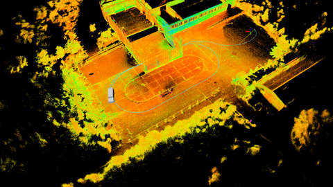 3D Lidar-Karte des Geländes in Torgau